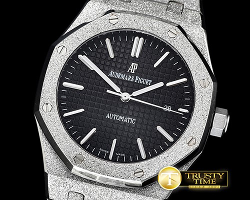 오데마피게 Royal Oak 15400 Frosted SS/SS Black Asia 21J Mod 3120 -AP0507