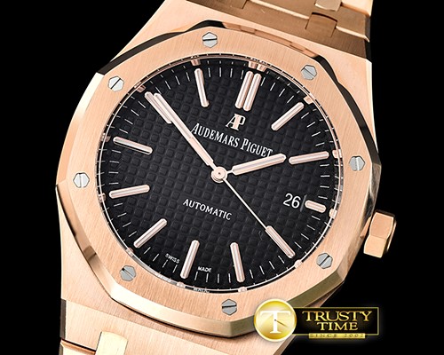 오데마피게 Royal Oak 15400 RG/RG Black JF V3 MY9015 Mod 3120 -AP0510B