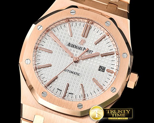 오데마피게 Royal Oak 15400 RG/RG White JF V3 MY9015 Mod 3120 -AP0510C
