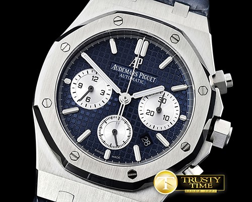 오데마피게 Royal Oak Chronograph 26320ST SS/LE Blue/Wht JHF A7750 -AP0517A