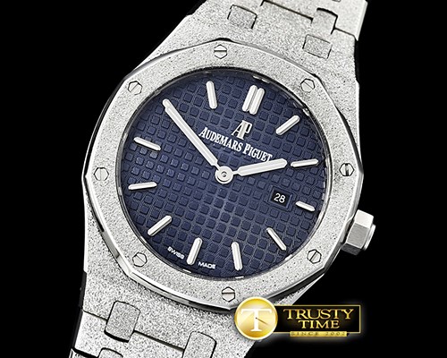 오데마피게 AP Royal Oak 33mm Frosted SS/SS Blue JHF V2 Swiss Qtz -AP0530B