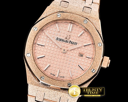 오데마피게 AP Royal Oak 33mm Frosted RG/RG Rose JHF V2 Swiss Qtz -AP0532B
