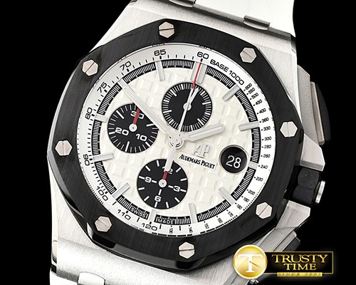 오데마피게 RO Offshore Novelty Cer SS/RU White/Black JF A3126 Mod -AP0533