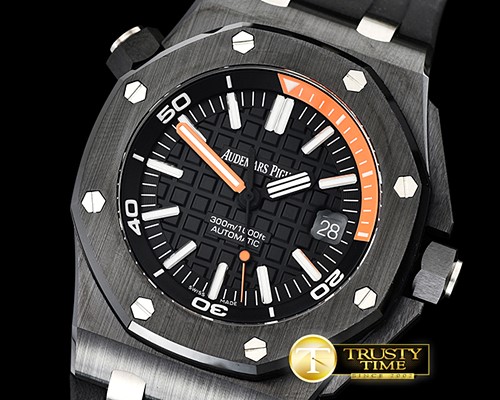 오데마피게 Royal Oak Diver 15707 CER/RU Black XF V2 Asia 2836 Mod -AP0534
