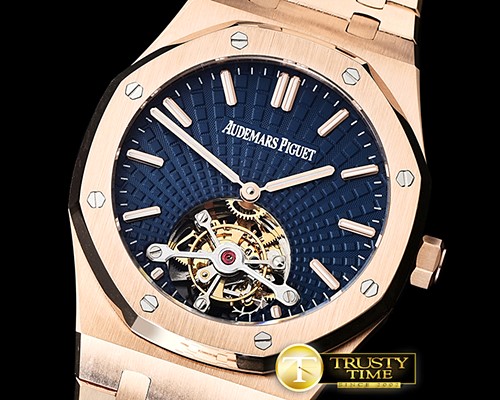 오데마피게 Royal Oak Tourbillon RG/RG Blue Real Flying Tourbillon -AP0548