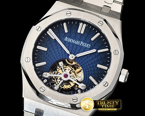 오데마피게 Royal Oak Tourbillon SS/SS Grad.Blue Flying Tourbillon -AP0549B