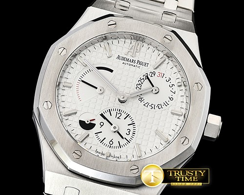 오데마피게 Royal Oak Reserve/Duo Time 26120 SS/SS White Asia 23J -AP0554B