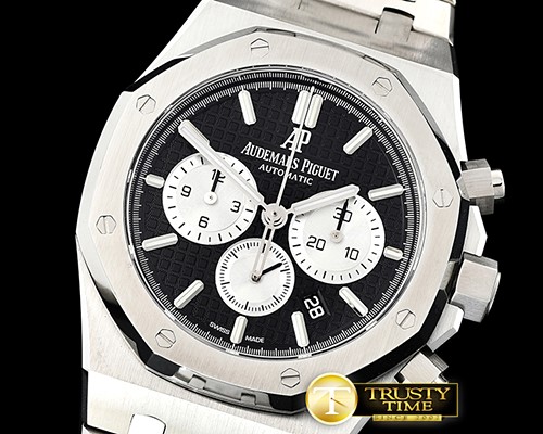 오데마피게 Royal Oak Chronograph 26331ST SS/SS Blk/Wht OMF A7750 -AP0557