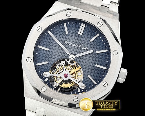 오데마피게 Royal Oak Tourbillon SS/SS L Blue Flying Tourbillon -AP0565