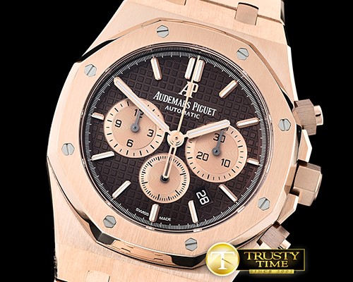 오데마피게 Royal Oak Chronograph 26331ST RG/RG Brown OMF A7750 -AP0569A