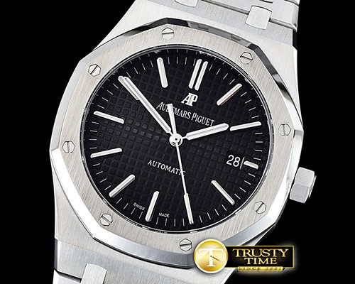 오데마피게 Royal Oak 15400 SS/SS Black OMF 1:1 MY9015 Mod 3120 -AP0570C