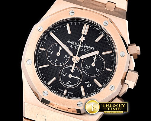 오데마피게 Royal Oak Chronograph 26331ST RG/RG F.Black OMF A775 -AP0575B