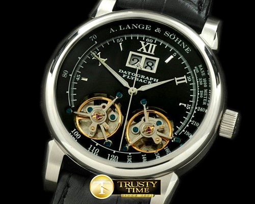  Duo Tourbillon/Big Date SS/LE Black Asian 2813 -AS034B