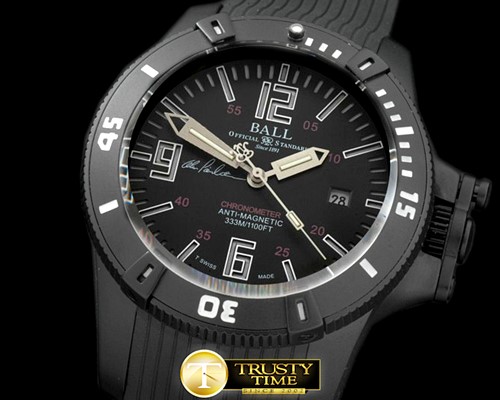  Hydrocarbon DayDate PVD/RU Black JMiyota 8205 -BALL003D