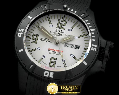 BALL Hydrocarbon DayDate PVD/RU White JMiyota 8205 -BALL004A