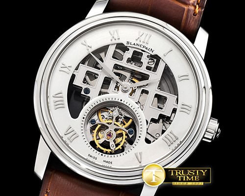 블랑팡 Fantasy Tourbillon Skeletonal SS/LE Wht Asia HW Tourb -BLP028B