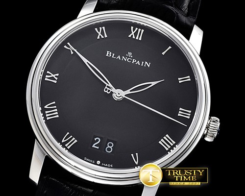 블랑팡 Blancpain Villeret Grande Date SS/LE Black Num MY9015 -BLP032C