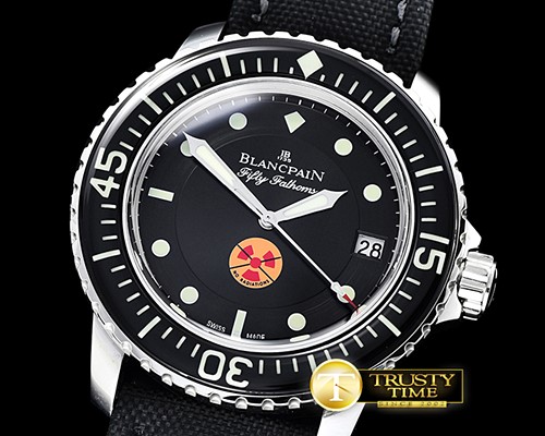 블랑팡 Blancpain Fifty Fathoms No Radiation SS/NY Blk ZF A2836 -BLP037