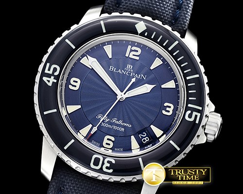 블랑팡 Blancpain Fifty Fathoms Blue SS/NY Blue ZF A2836 -BLP038