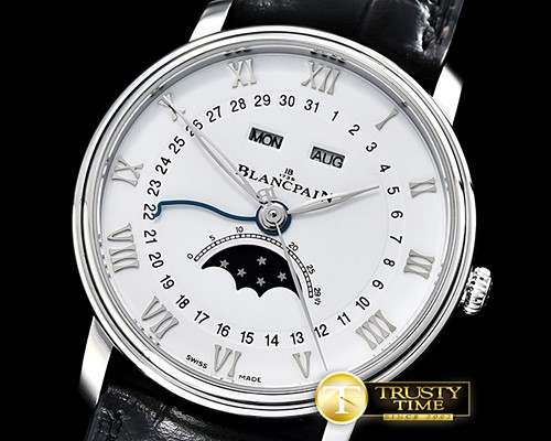 블랑팡 Villeret Complications SS/LE White OMF Miyota 9015 Mod -BLP039B