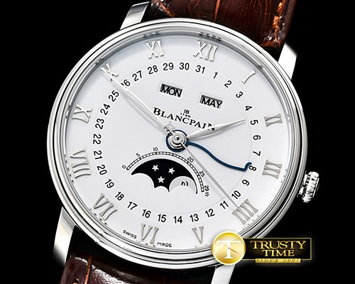 블랑팡 Villeret Complications SS/LE White OMF Miyota 9015 Mod -BLP039C