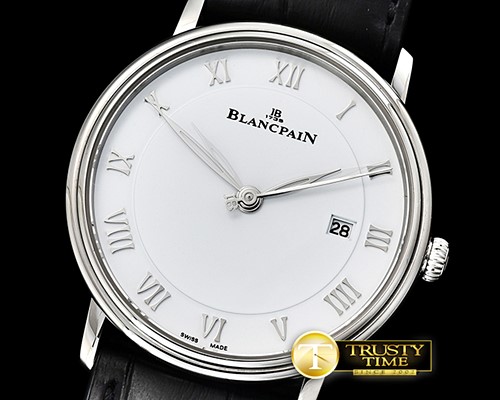 블랑팡 Villeret Ref.6651 SS/LE White/Roman ZF Miyota 9015 Mod -BLP041