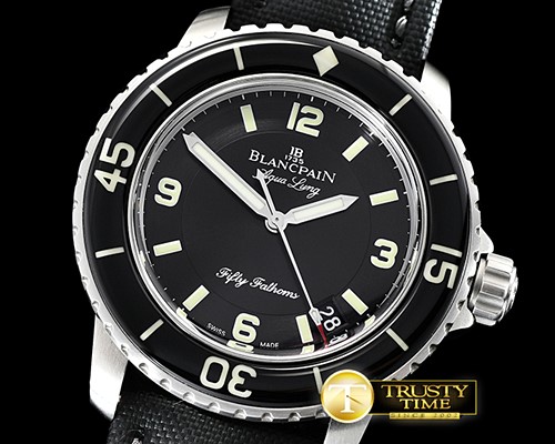 블랑팡 Blancpain Fifty Fathoms Black SS/NY Blk ZF Asia 23J -BLP045