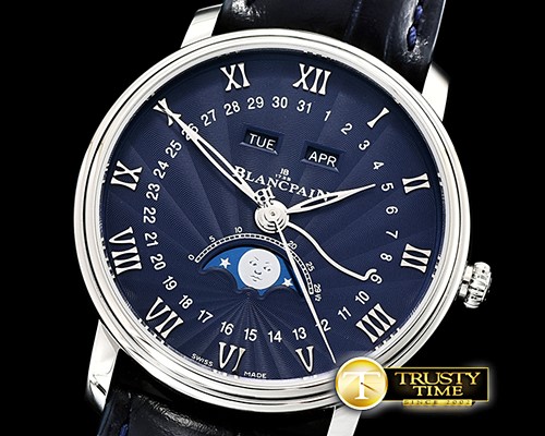 블랑팡 Villeret Complications SS/LE Blue OMF V2 Miyota 9015 -BLP046C