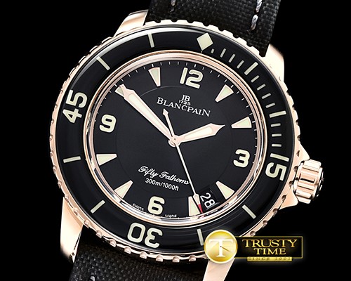 블랑팡 Blancpain Fifty Fathoms RG/NY Black ZF V2 Asia 2836 -BLP048