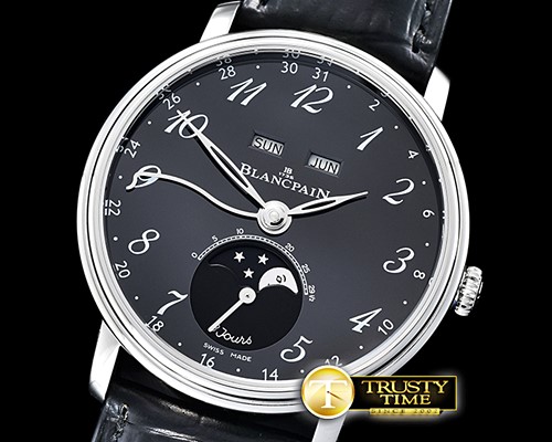 블랑팡 Villeret Complications SS/LE Blk/Num OMF Miyota 9015 -BLP055A