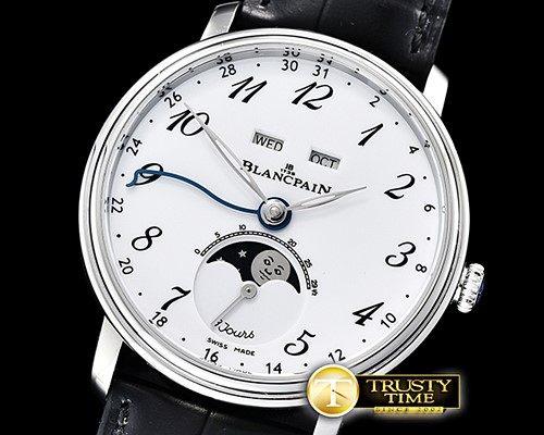블랑팡 Villeret Complications SS/LE Wht/Num OMF Miyota 9015 -BLP055B