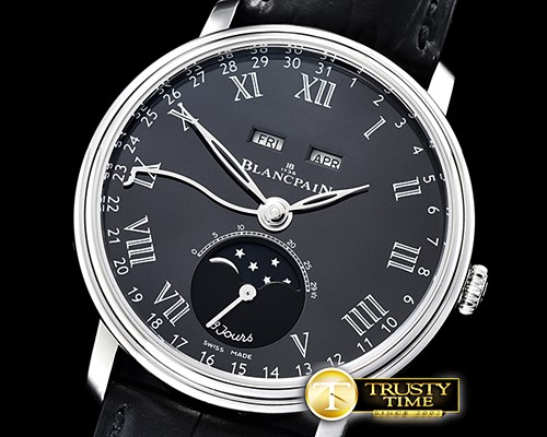 블랑팡 Villeret Complications SS/LE Blk/Rmn OMF Miyota 9015 -BLP056A