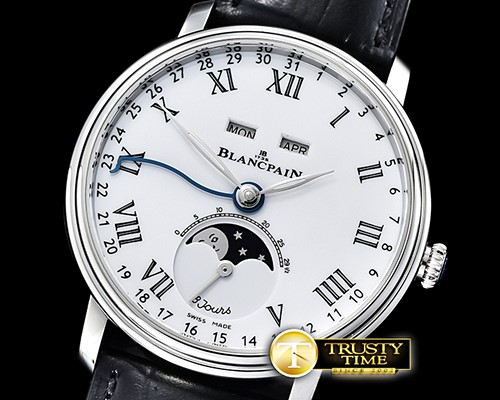 블랑팡 Villeret Complications SS/LE Wht/Rmn OMF Miyota 9015 -BLP056B