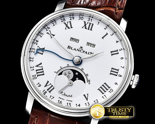 블랑팡 Villeret Complications SS/LE2 Wht/Rmn OMF Miyota 9015 -BLP056C