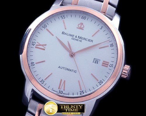 보메 메르시에 Classima Exec SS/RG White Asian 2824 -BM008D