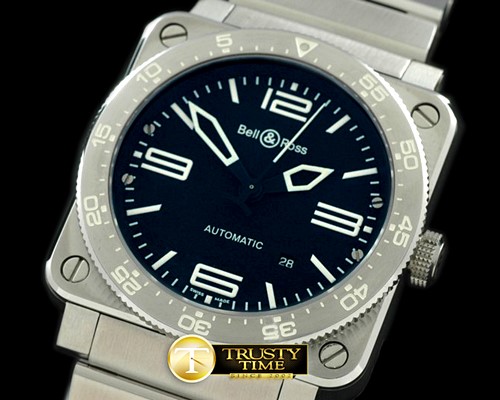 벨&로스 BR03 Type Aviation SS/SS Black Asian Eta 2824 -BR067