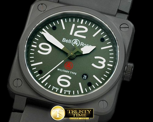 벨&로스 BR0392 PVD/RU Green Jap M9015 -BR078C
