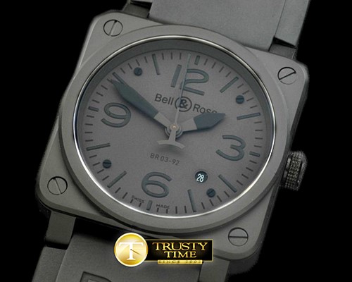 벨&로스 BR0392 PVD/RU Grey Jap M9015 -BR078D