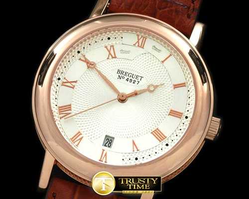 브레게 Classique Automatic 4927 RG/LE White Asian Eta -BRE043B