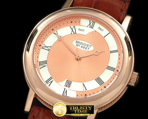 브레게 Classique Automatic 4927 RG/LE Salmon Asian Eta -BRE043C