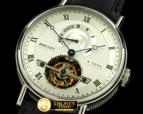 브레게 Jubilee Tourbillon 5 Days SS/LE White Tourbillon -BRE045