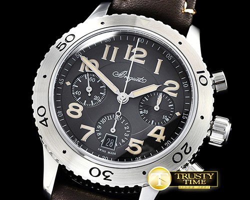 브레게 Breguet Type XXI Chronograph SS/SS Grey Asia 7750 -BRE073A