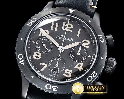 브레게 Breguet Type XXI Chronograph PVD/PVD Grey Asia 7750 -BRE073B