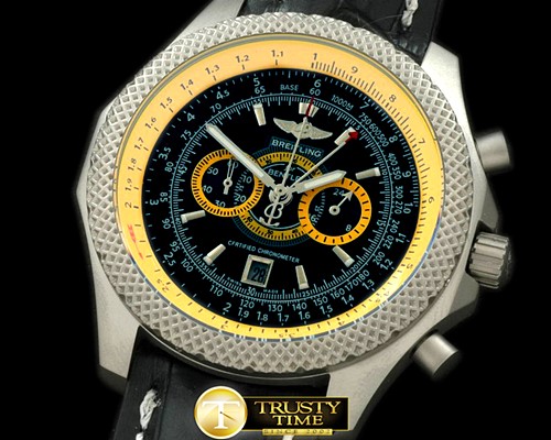 브라이틀링 Bentley SuperSports Chrono SS/LE Blk/Ylw Jap OS20 Qtz -BSW0159D