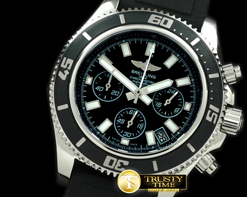 브라이틀링 Superocean Abyss SS/RU Black/White Jap OS20 -BSW0161A