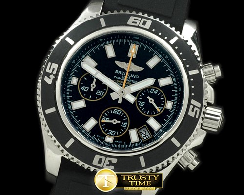 브라이틀링 Superocean Abyss SS/RU Black/Yellow Jap OS20 -BSW0161E