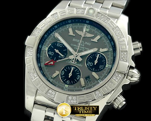 브라이틀링 Chronomat B01 GMT SS/SS Graphite Stick A7750 -BSW0178A