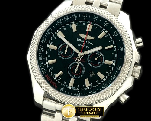 브라이틀링 Bentley Barnato Chrono SS/SS Black A7750 Sec@3 -BSW0179B