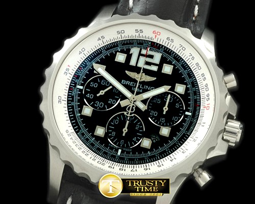 브라이틀링 Chronospace SS/LE Black A7750 28800bph -BSW0182A
