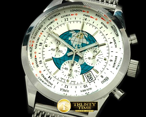 브라이틀링 TransOcean Unitime Chrono SS/SS White Jap OS20 Qtz -BSW0186A